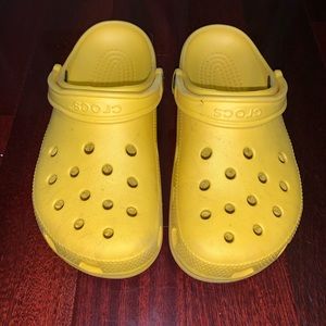 Yellow crocs